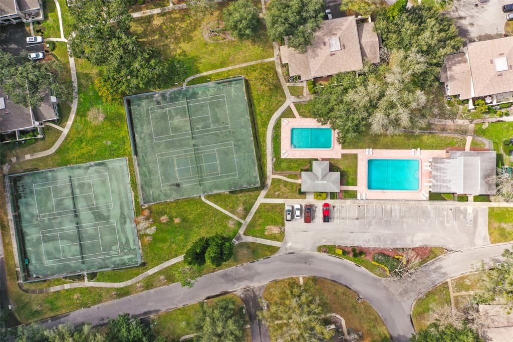 tennis, pickleball, racquetball and swimming pools!