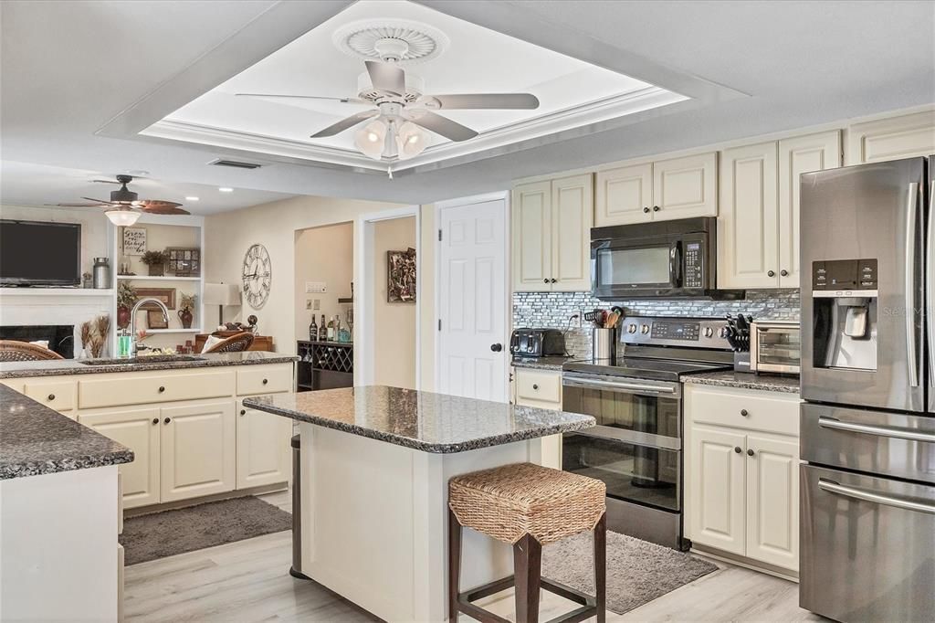 Large Kitchen with Island.