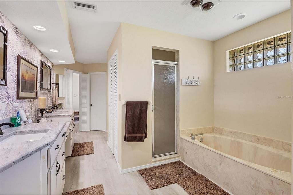 Walk-In Shower and Soaking Tub