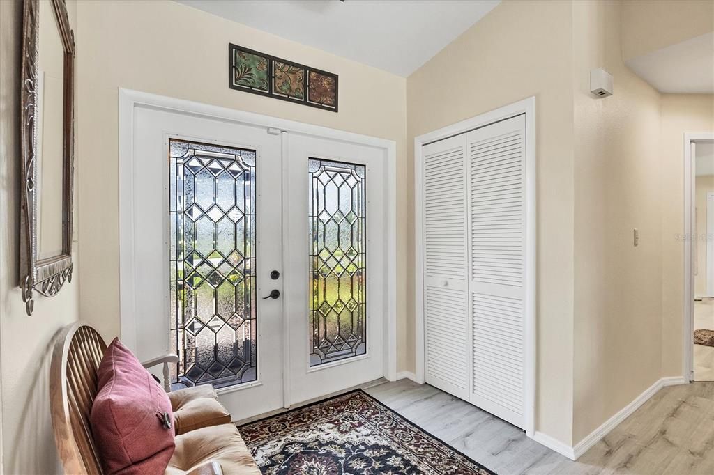 Elegant Double Front Door.