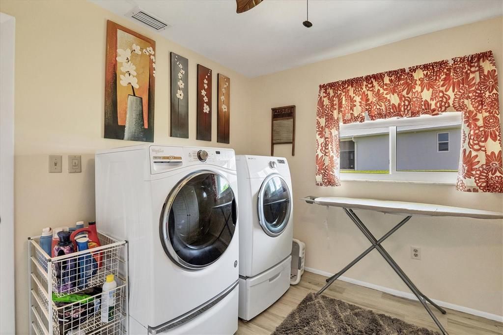 Bedroom Converted to Large Laundry Room