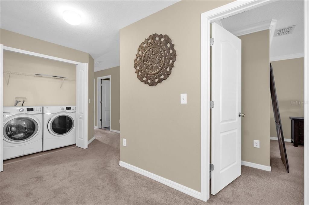 Hallway Laundry with included Washer & Dryer