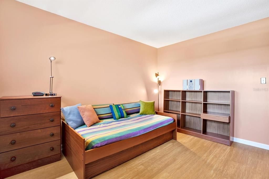 Guest bedroom with trundle bed