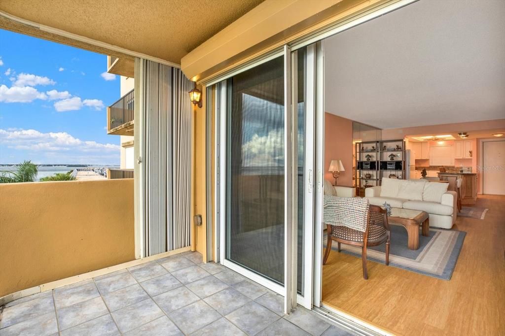 Hurricane Shutters on balcony doors and all windows throughout the Unit