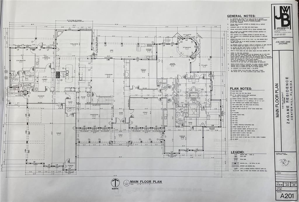 Construction Plans: First Floor