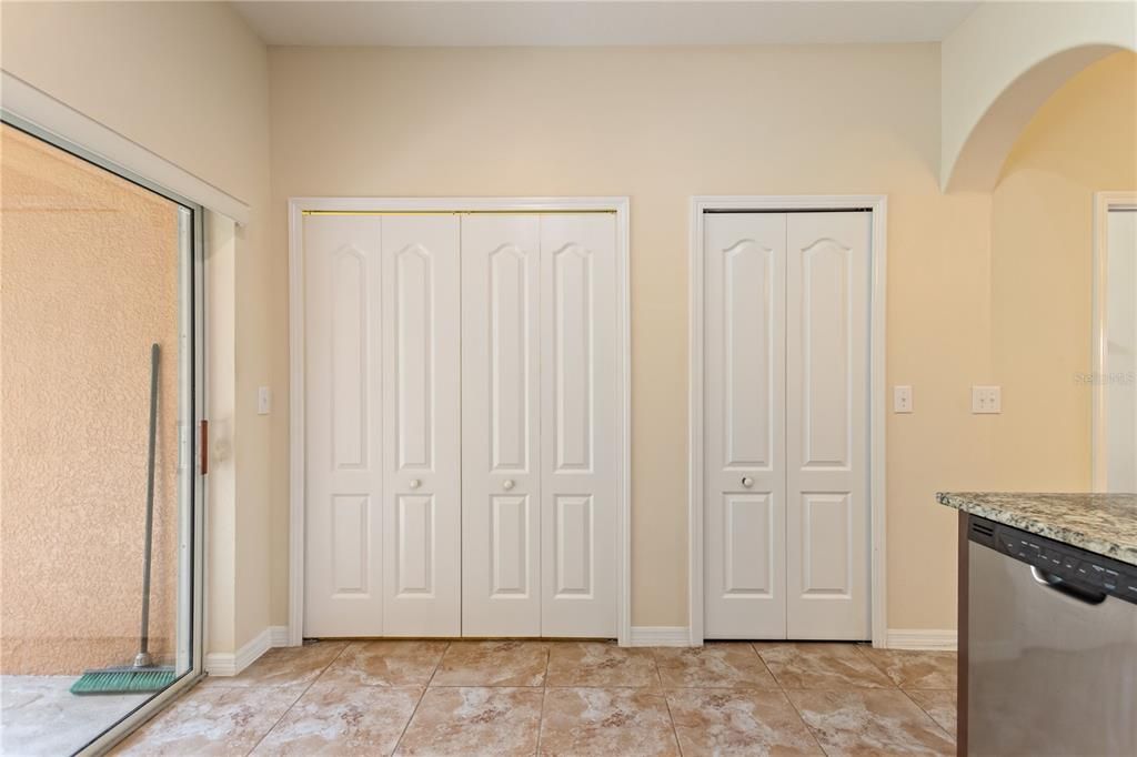 Washer Dryer Closet and Pantry Closet