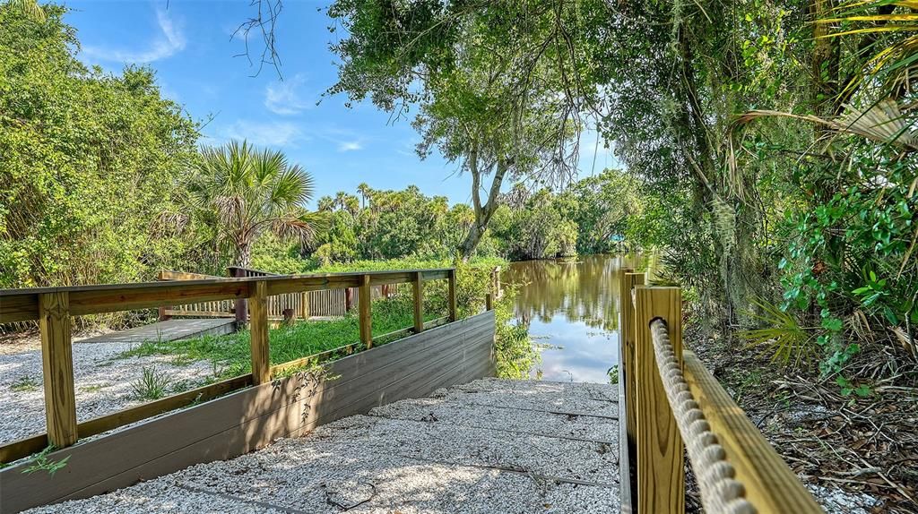 The canoe/kayak launch on the Braden River