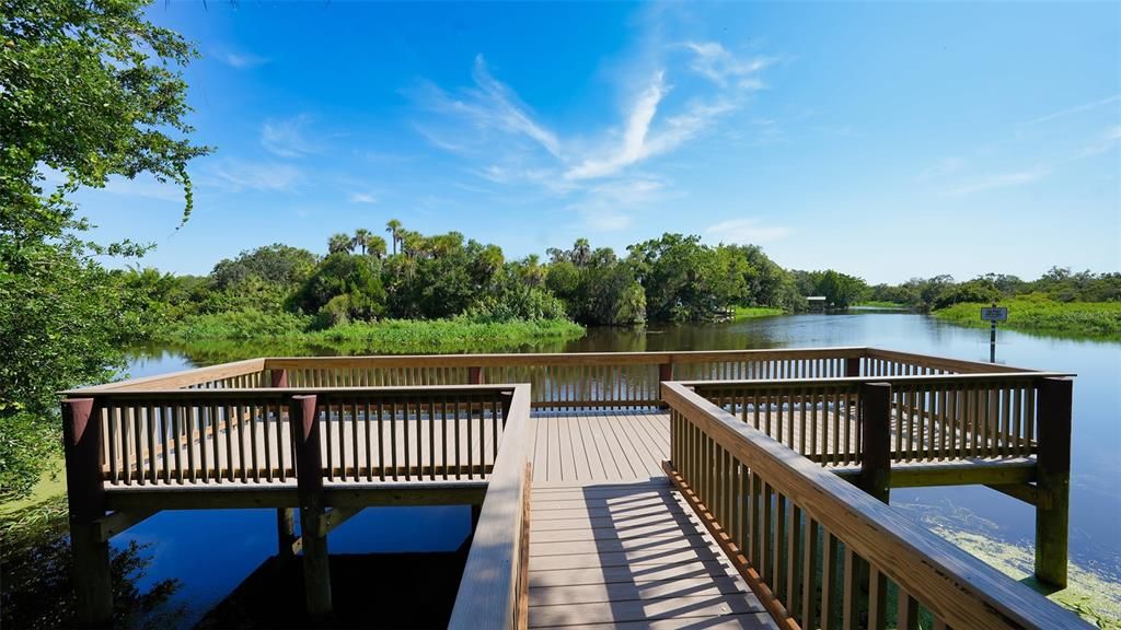 The private dock on the Braden River