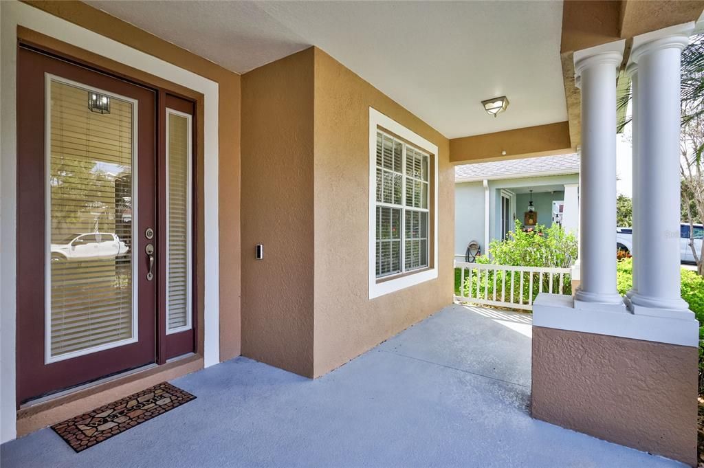 Covered front patio