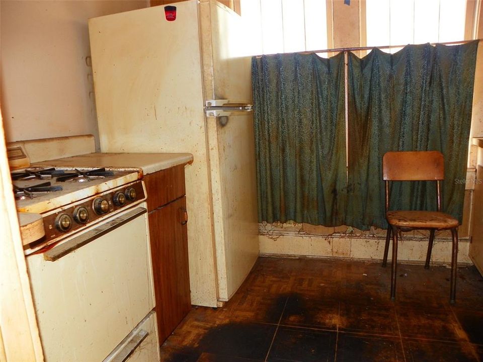 Kitchen in upstairs duplex unit