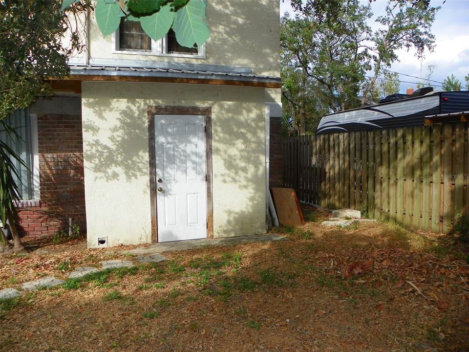 Laundry room of duplex