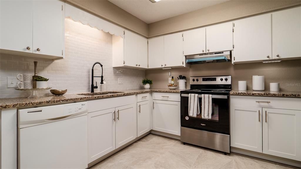 Kitchen with Granite Countertops