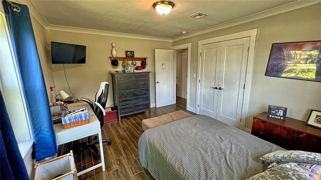 Back corner bedroom off hallway