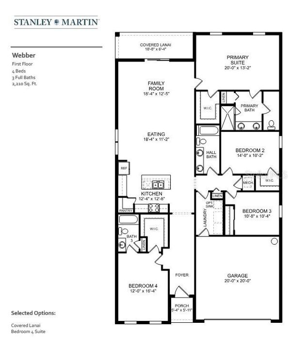 Active With Contract: $419,140 (4 beds, 3 baths, 2210 Square Feet)