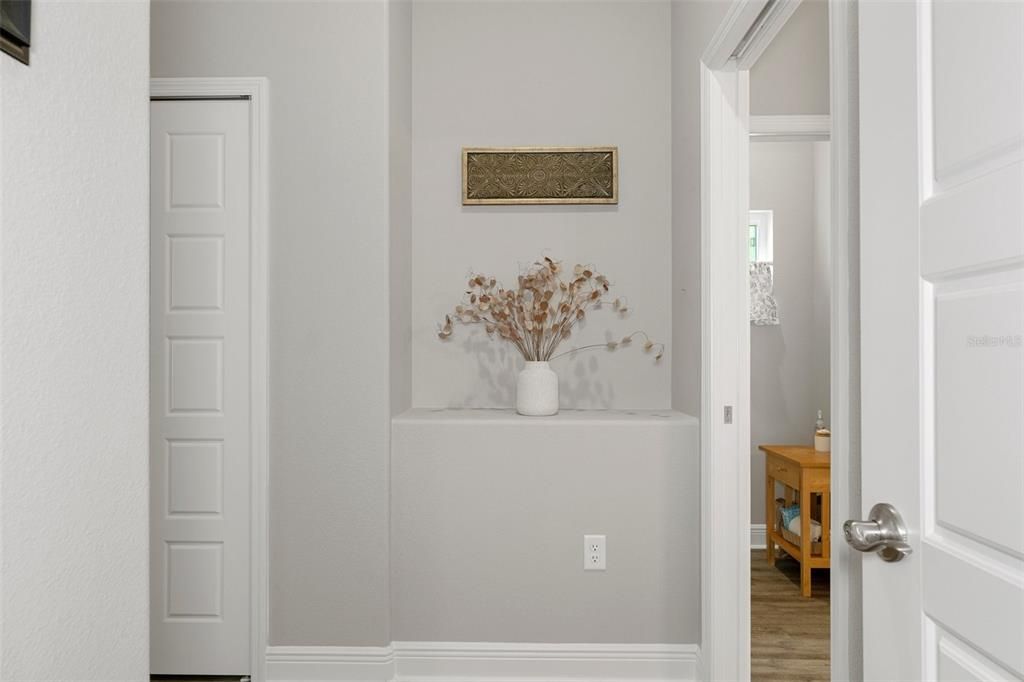 Entry walkway to Primary Bedroom/Bath