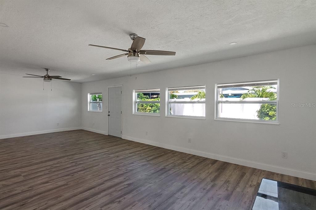 Family room from kitchen