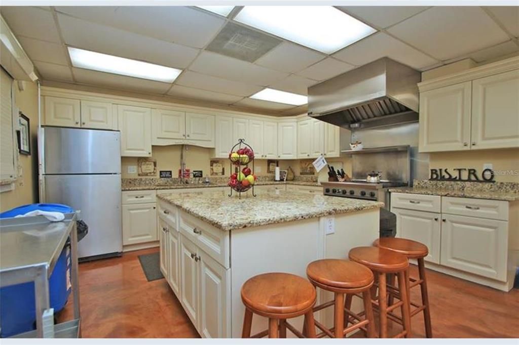 Kitchen off the meeting hall for your to use.