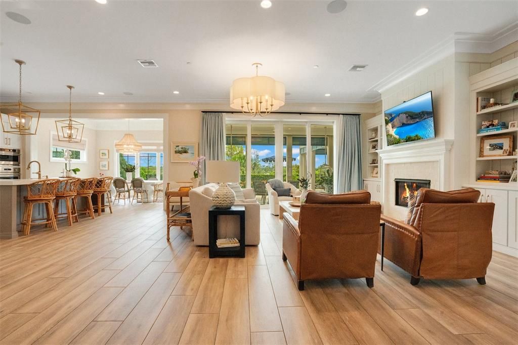 Large Open Floorplan- with views of the sparkling pool and Lake Susannah