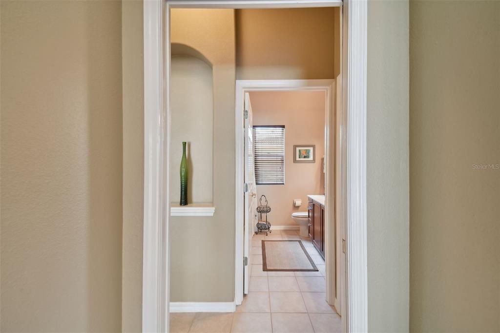 HALLWAY TO BEDROOM #4 AND THE BONUS ROOM