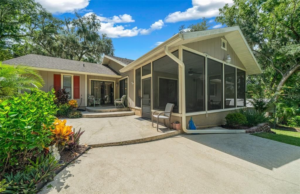 BACK PATIO AND SCREEN ROOM