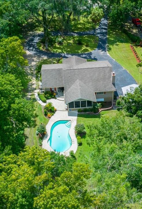 AERIAL VIEW OF HOME