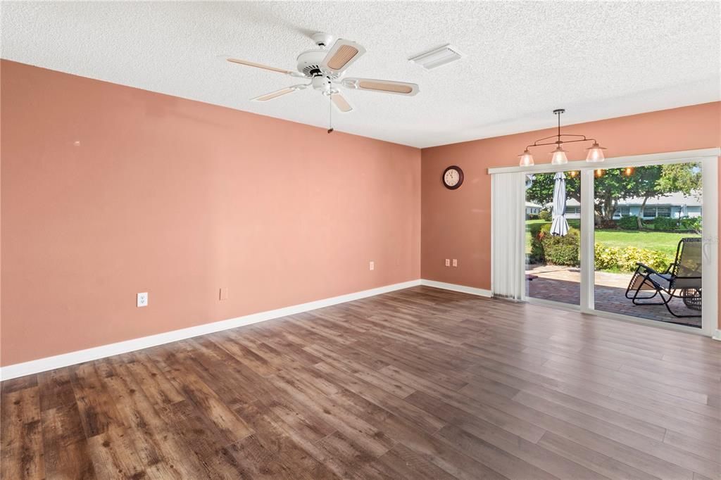 Family room off kitchen