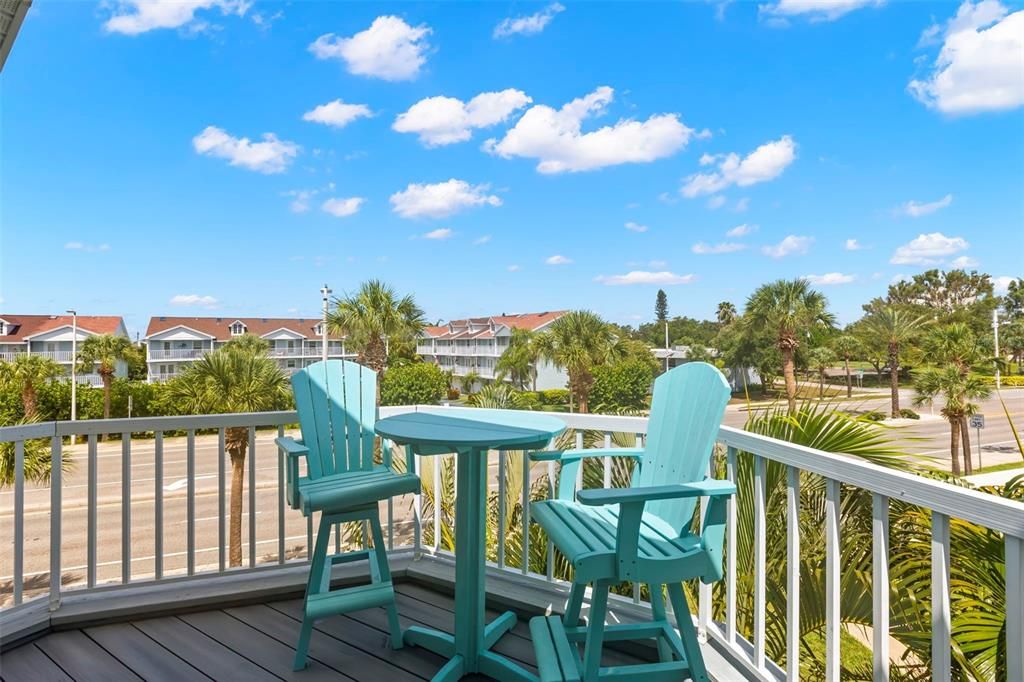 Private balcony from Primary Suite