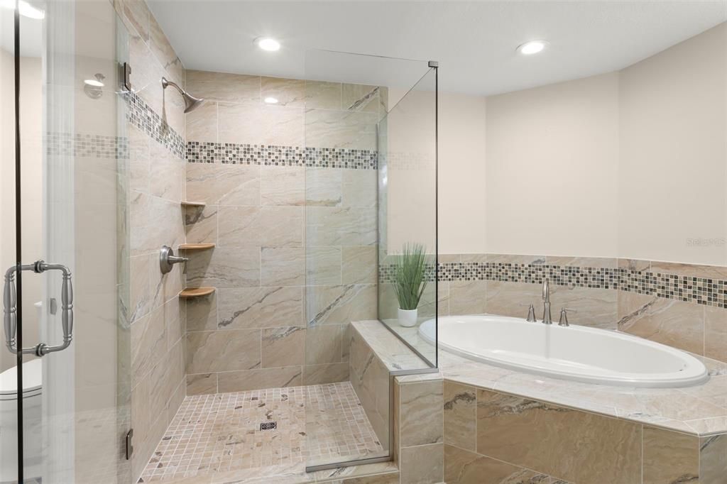 Primary Suite with Separate Tub and Shower