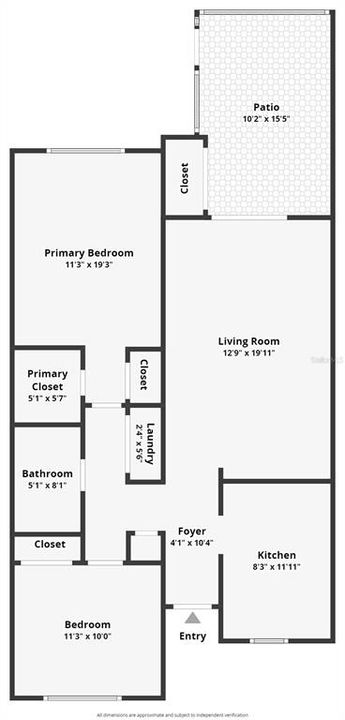 For Rent: $2,495 (2 beds, 1 baths, 939 Square Feet)