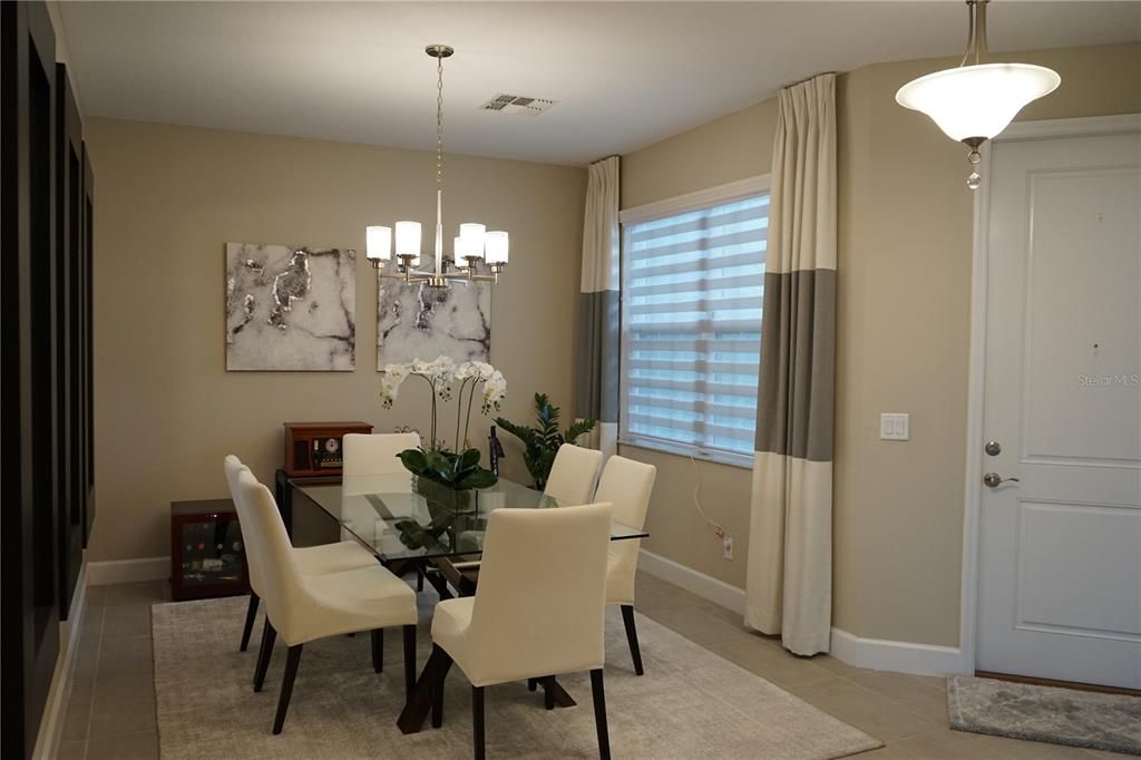 elegant dining area