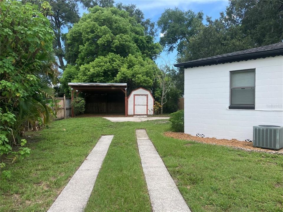 Backyard Driveway