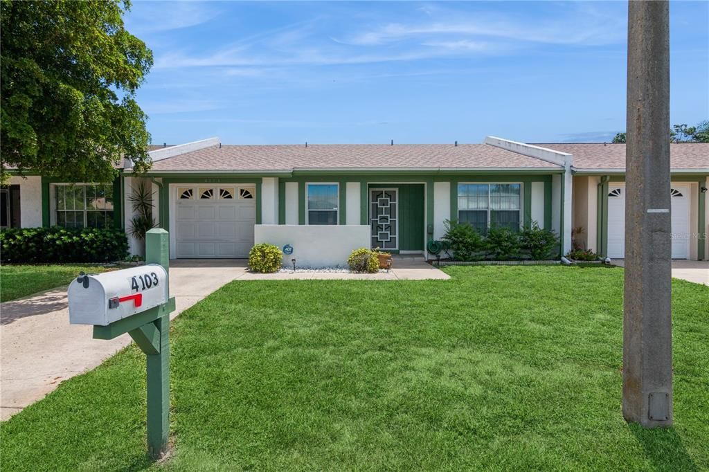Nice curb appeal on a quiet street.