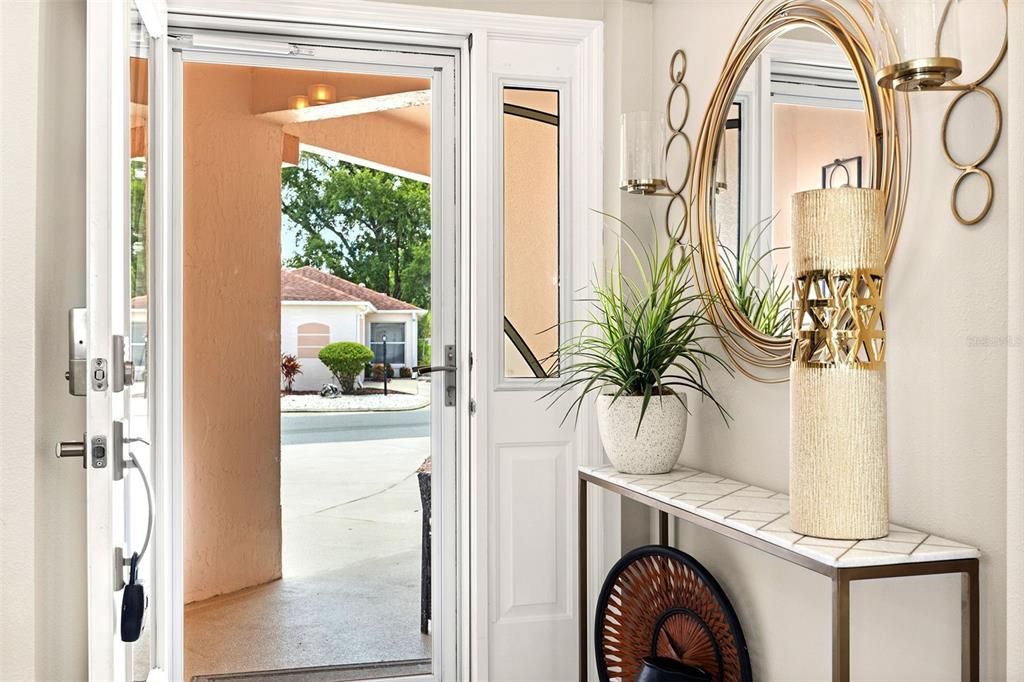 Lovely foyer area!