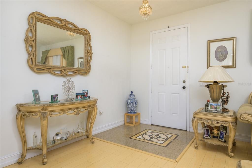 Beautiful Marble Mosaic Entry Foyer