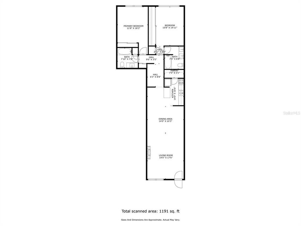 En Venta: $225,000 (2 camas, 2 baños, 1191 Pies cuadrados)