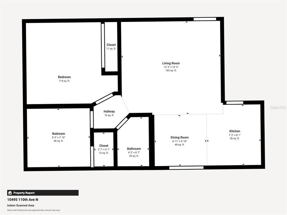 Active With Contract: $240,000 (2 beds, 1 baths, 594 Square Feet)