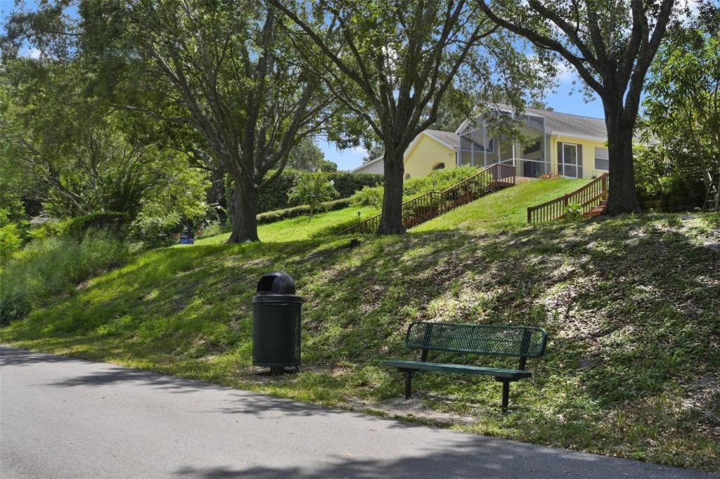 View of the house from the bike trail