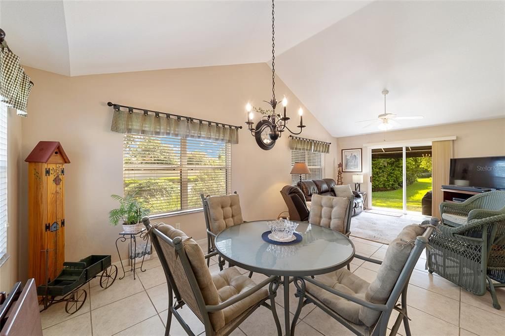 Family Room towards Rear Windows and Sliding Glass Doors