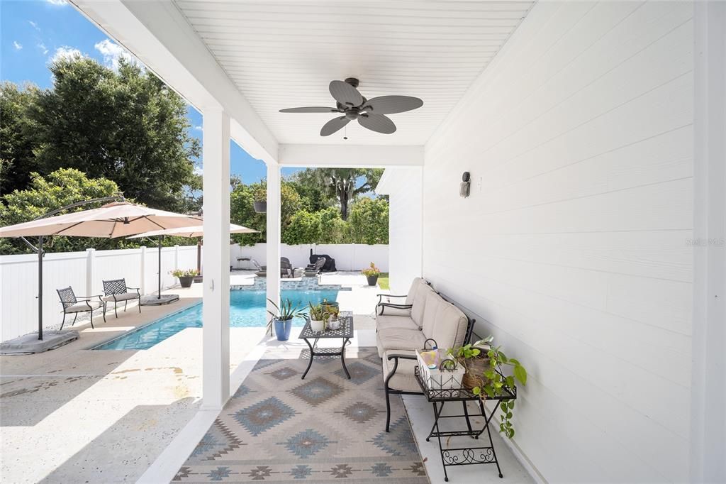 Open Porch with Pool Access