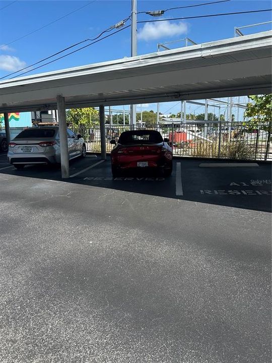 Reserved carport parking