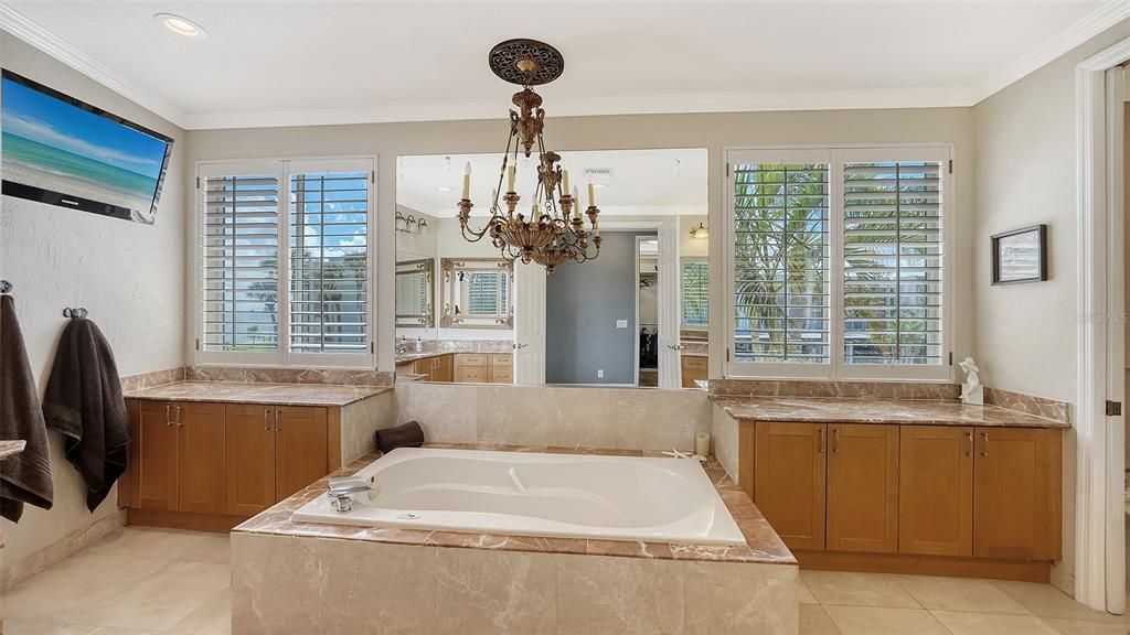 Primary Bath with Large Soaking Tub