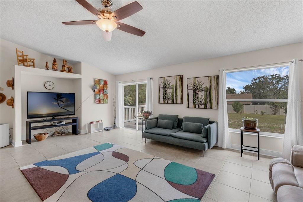 Great Room, sliding glass doors to outside deck