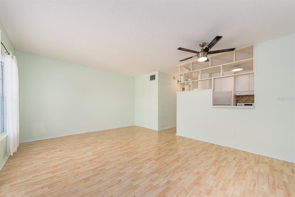 LIVING ROOM LOOKING TOWARD KITCHEN