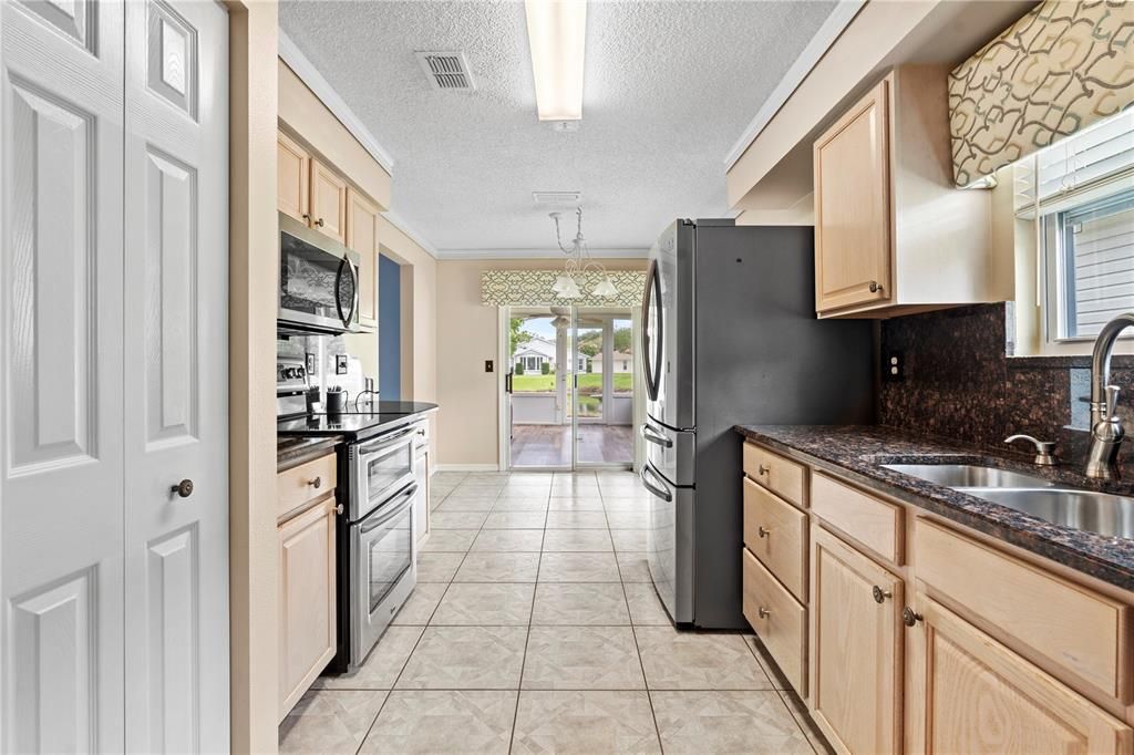 Kitchen view from Laundry Room