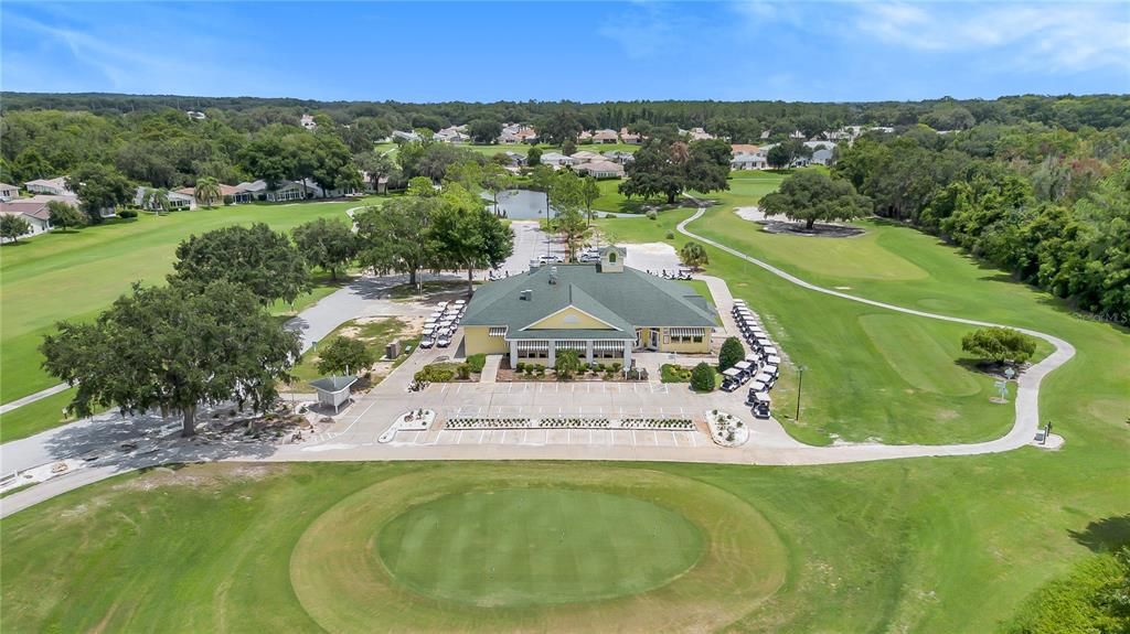 Drone shot Restaurant and Golf shop