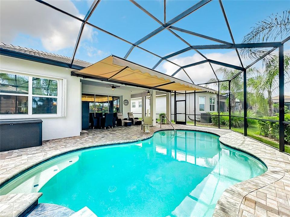 Pool/Patio with Retractable Awning