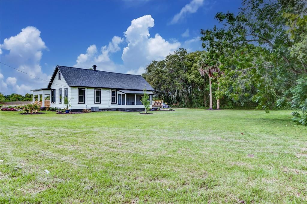 lush expansive yard