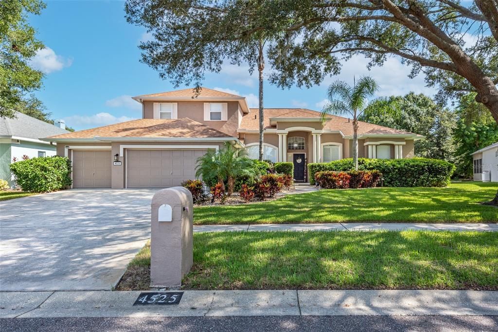 Custom Hurricane shutters for windows and sliding doors are stored in the garage (both aluminum and plastic sheeting) and permanent holiday lighting and garden landscape lighting has been installed as well as dusk to dawn security lighting.