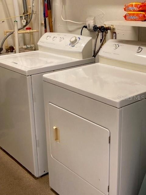 Inside Utility Room includes Washer & Dryer