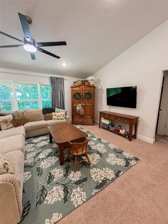 Living Room Close Up towards Rear Window